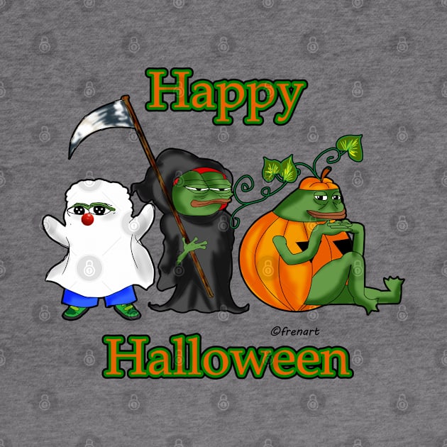 Happy Halloween Apustaja, Honkler and Groyper by FrenArt